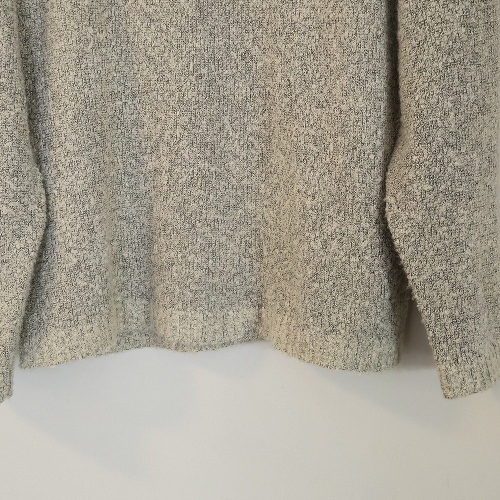Penmans Medium Grey Marl Vintage Asymmetrical Mock Neck Knit Sweater Gorpcore - Picture 5 of 15